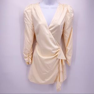 REVOLVE Song of Style Long Sleeve Wrap Mini Dress Size Small